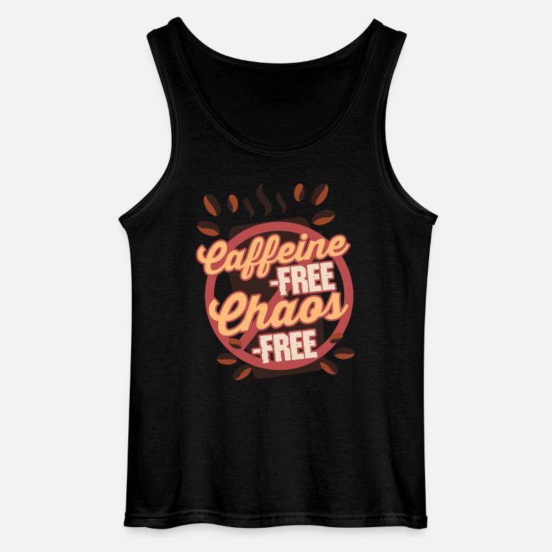 Coffee withdrawal decaffeinated ex-coffee drinker - Gildan Men’s Tank Top - black