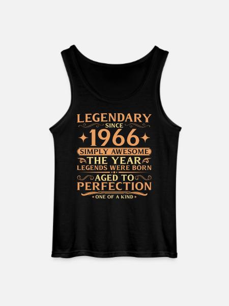 60e anniversaire de Legends 1966 - Débardeur Gildan Homme - noir