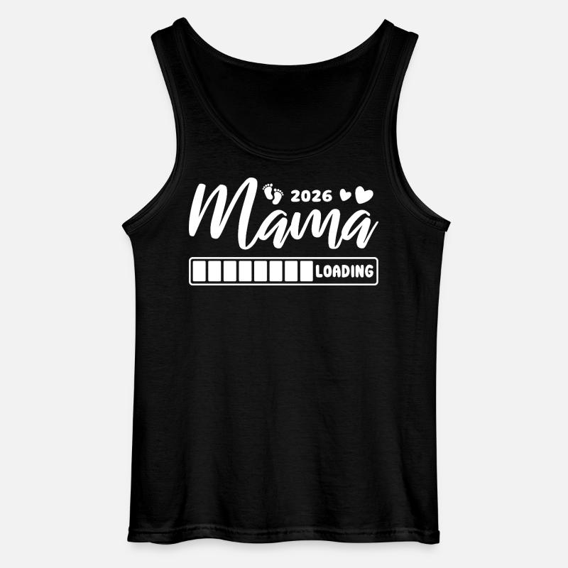 Mama 2026 loading - Schwangerschaft - Geschenk - Gildan Männer Tank Top - Schwarz