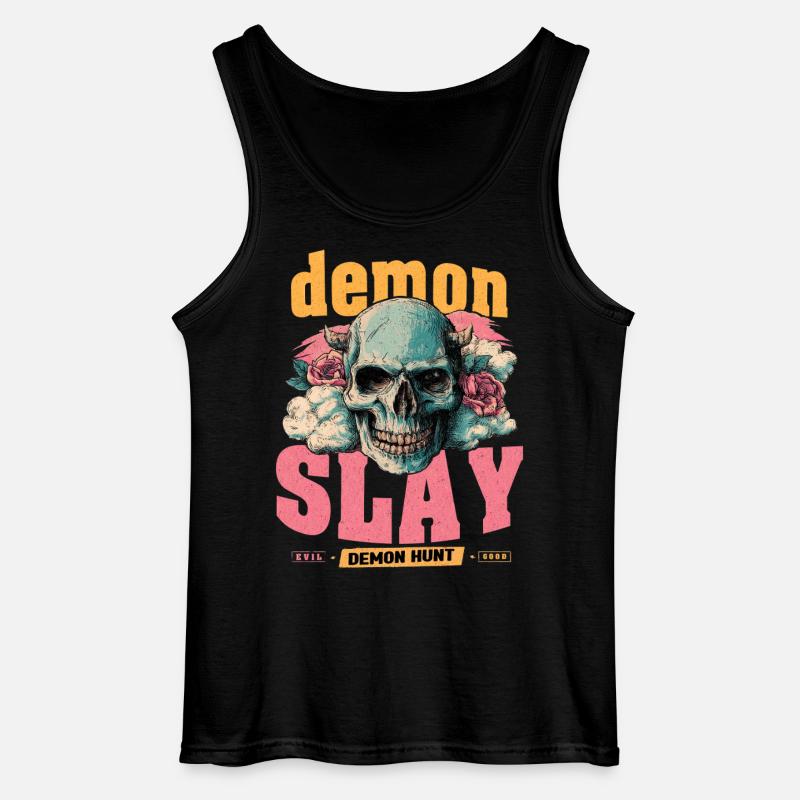 Dämonenjäger Schädel - Gildan Männer Tank Top - Schwarz