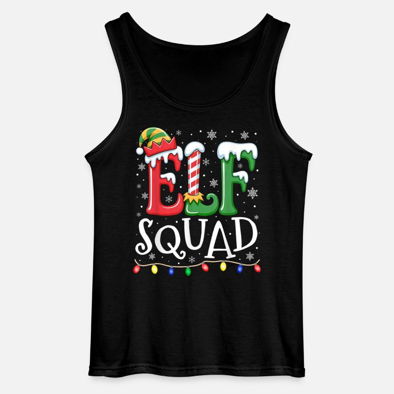 Elfentrupp Weihnachtsfreude - Gildan Männer Tank Top - Schwarz