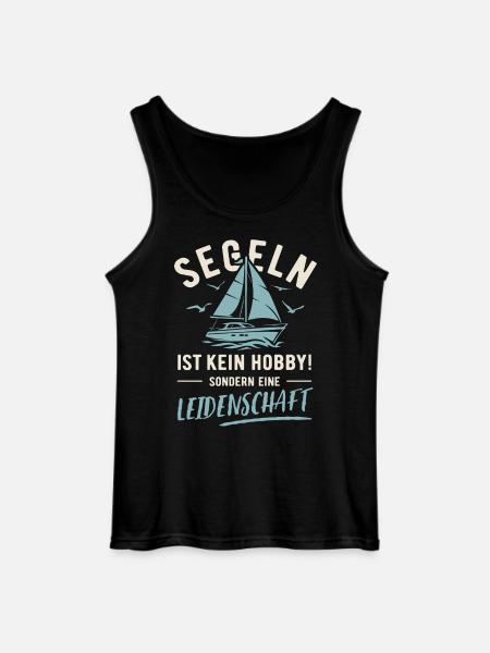 Sailing | Not a hobby but a passion - Gildan Men’s Tank Top - black