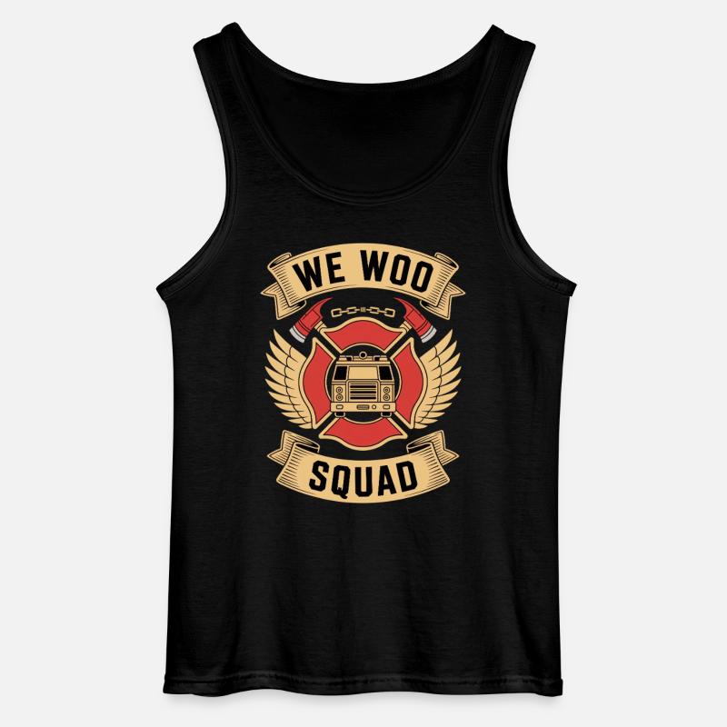 Pompier de l’escouade Wee Woo - Débardeur Gildan Homme - noir