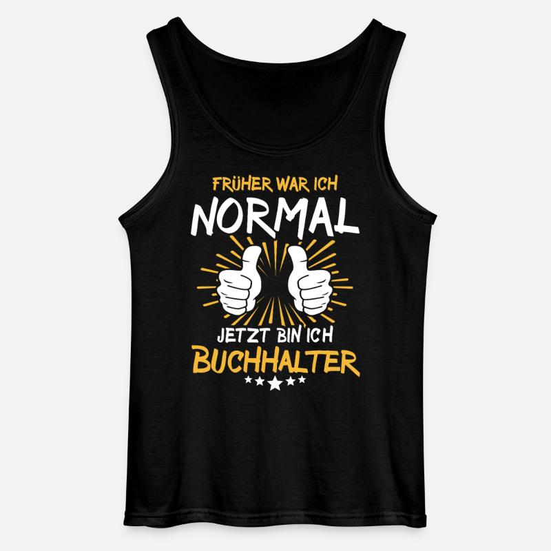 Buchhalter Spruch - Gildan Männer Tank Top - Schwarz