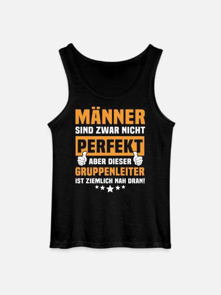 Funny Group Leader Sayings - Gildan Men’s Tank Top - black