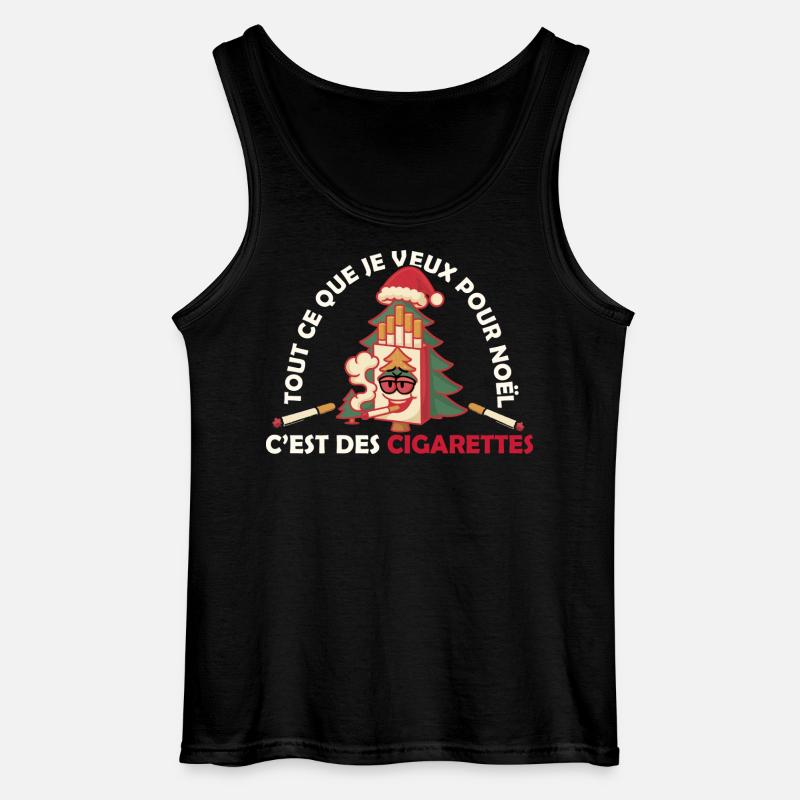 WEIHNACHTSZIGARETTENGESCHENK - Gildan Männer Tank Top - Schwarz