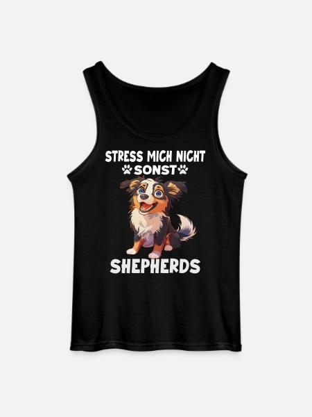 Australian Shepherd Gassi T Hundehalter Geschenk - Gildan Männer Tank Top - Schwarz