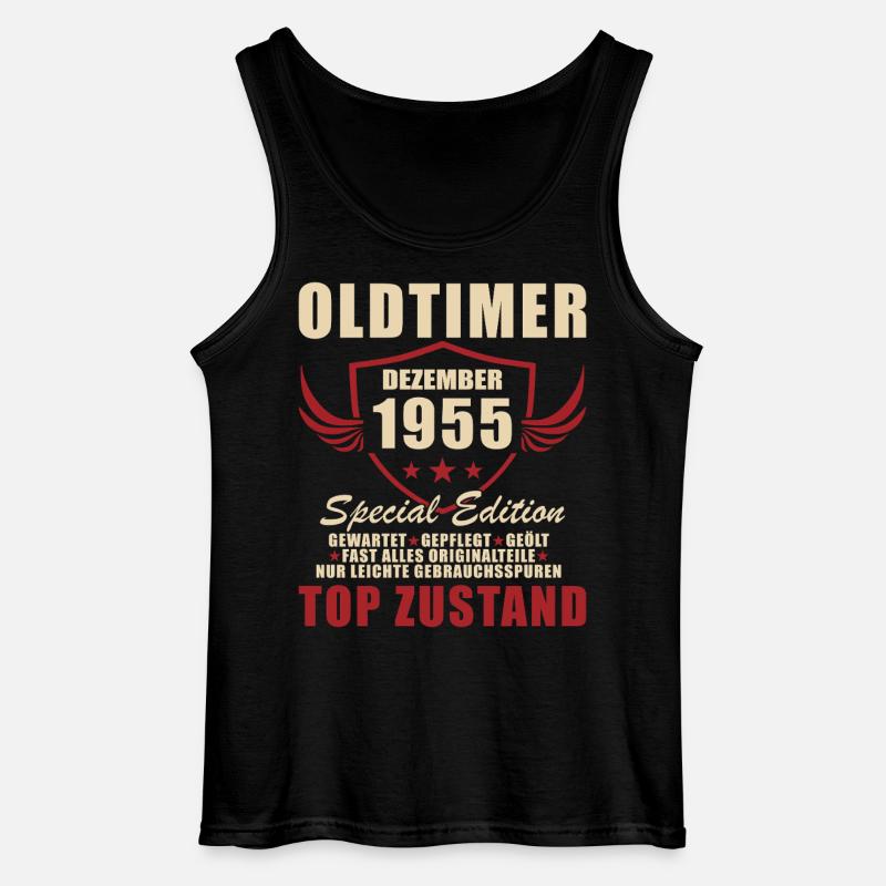 Oldtimer Dezember 1955 Special Edition - Gildan Männer Tank Top - Schwarz