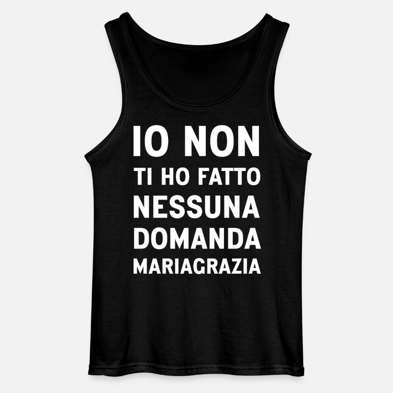 Mariagrazia (Schwarze Version) - Gildan Männer Tank Top - Schwarz
