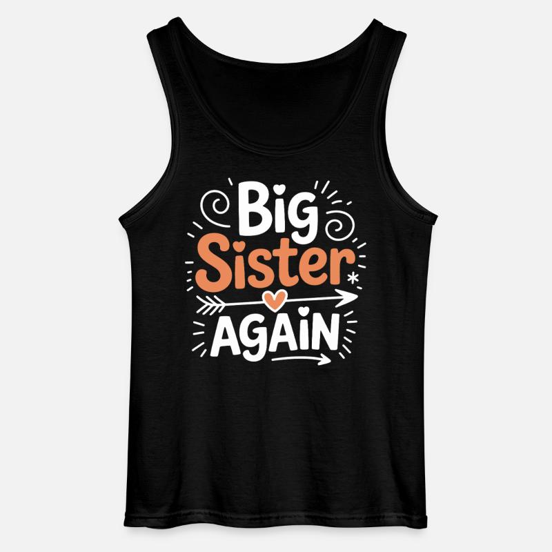 Große Schwester Wieder Da - Gildan Männer Tank Top - Schwarz