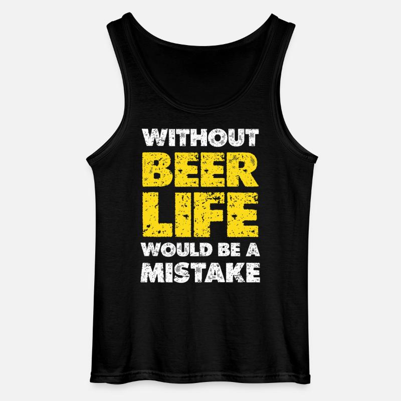 Ohne Bier wäre Leben ein Fehler - Gildan Männer Tank Top - Schwarz