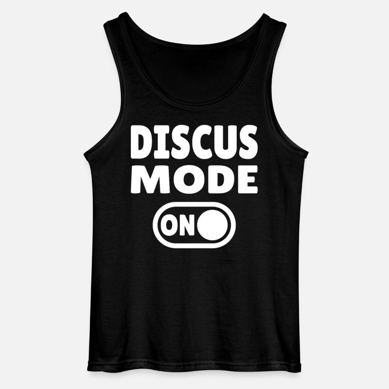 Discus Mode ON - Diskuswerfer - Gildan Männer Tank Top - Schwarz