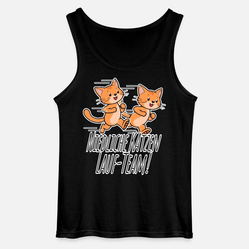 Équipe de course des chats mignons ! - Débardeur Gildan Homme - noir