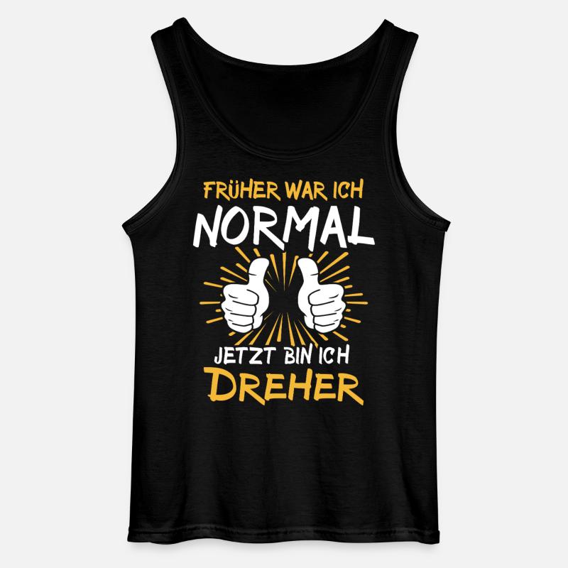 Dreher Spruch - Gildan Männer Tank Top - Schwarz
