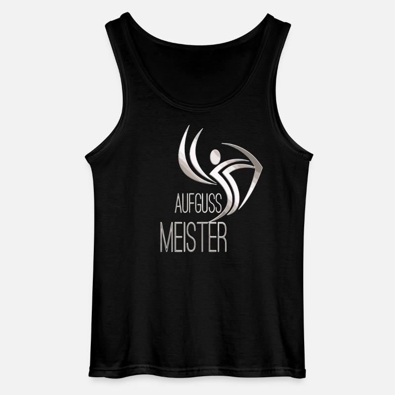 Sauna Infusion Master Competition Silver - Gildan Men’s Tank Top - black