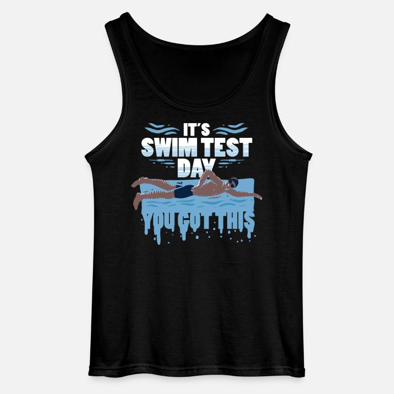 Schwimmlehrer It's Swim Test Day - Gildan Männer Tank Top - Schwarz