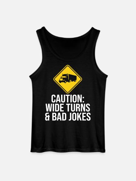 Vejskilt Sjov lastbilchauffør Lastbilchauffør - Gildan tanktop til mænd - sort