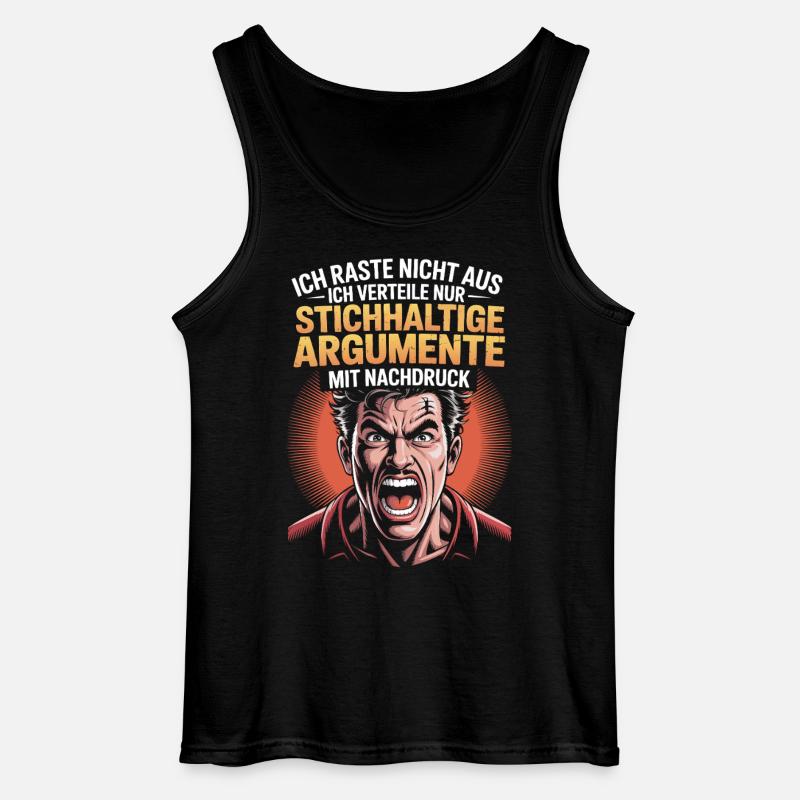 Stichhaltige Argumente Comic Mann - Gildan Männer Tank Top - Schwarz