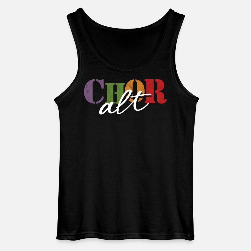 Chor Alt - Gildan Männer Tank Top - Schwarz