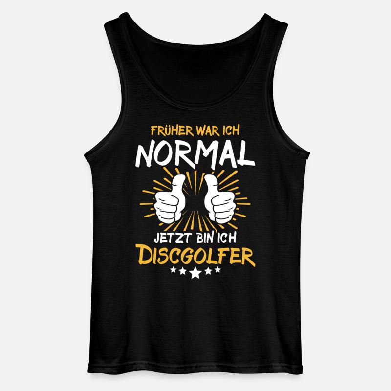 Discgolfer Spruch - Gildan Männer Tank Top - Schwarz
