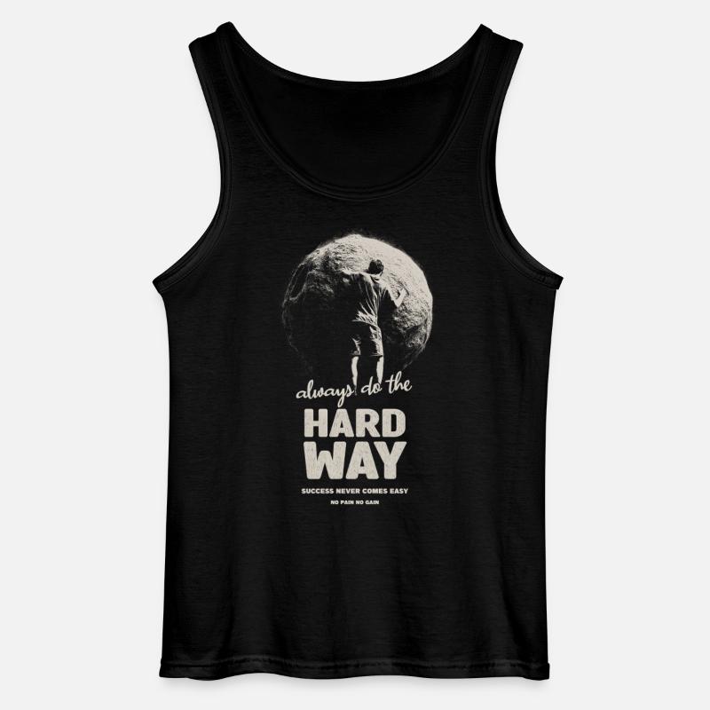 Harter Weg - Gildan Männer Tank Top - Schwarz