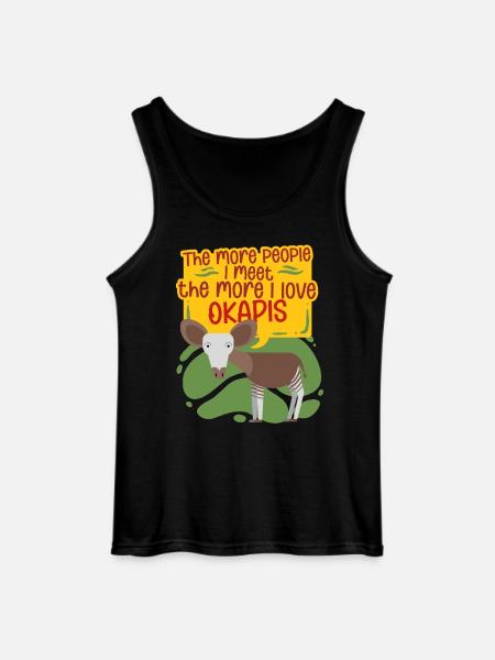Okapi Animal - Débardeur Gildan Homme - noir