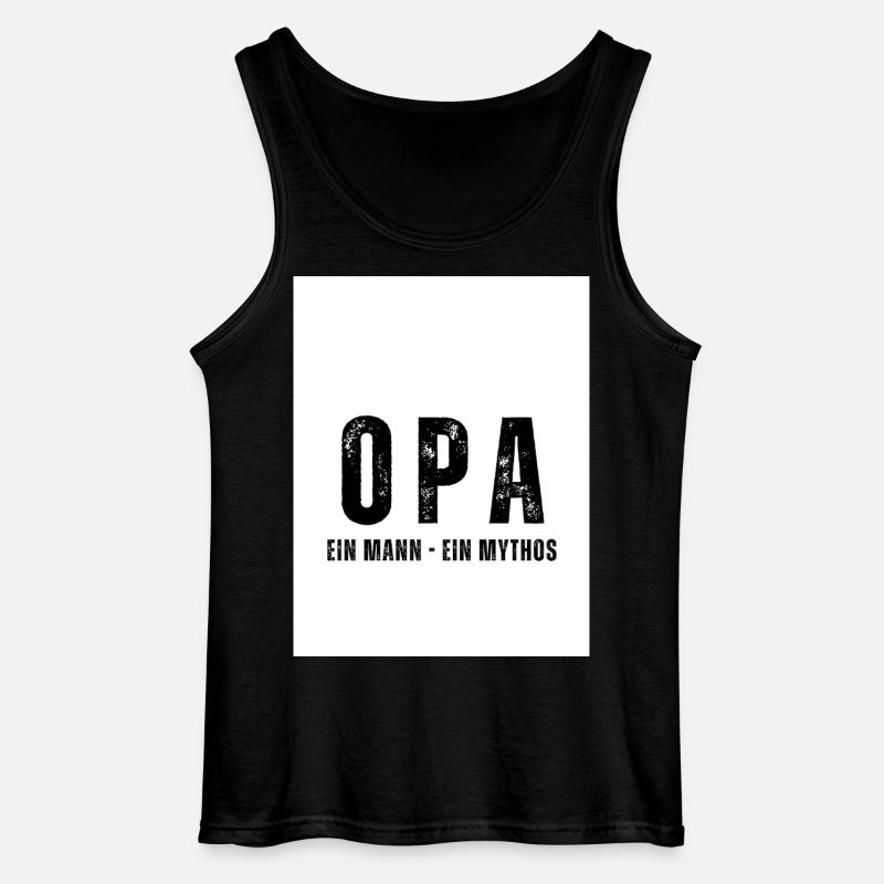 OPA Ein Mann - Ein Mythos - Gildan Männer Tank Top - Schwarz