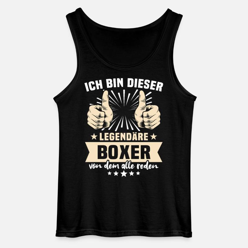 Boxer Sprüche - Gildan Männer Tank Top - Schwarz