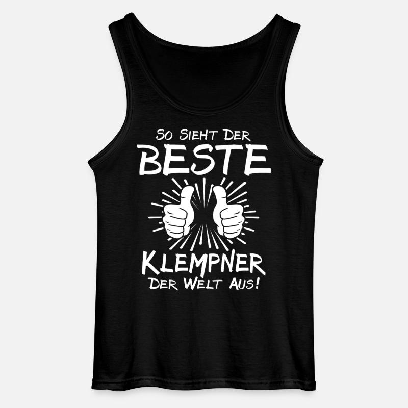 Bester Klempner - Gildan Männer Tank Top - Schwarz