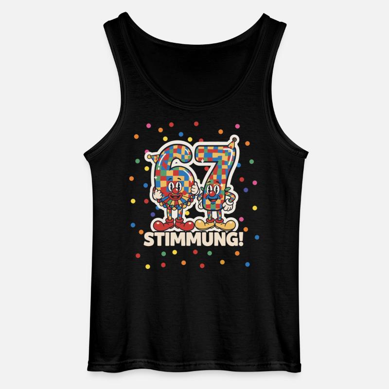 67 Meme Kostüm – Karneval lustig Geschenk - Gildan Männer Tank Top - Schwarz