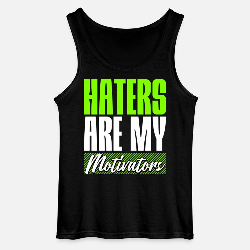 Haters are my Motivators - Gildan Männer Tank Top - Schwarz