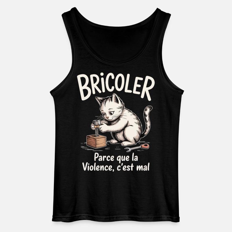 Tinkering, because violence is bad - Gildan Men’s Tank Top - black