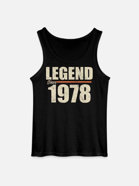 Birthday 1978 | Legend since 1978 - Gildan Men’s Tank Top - black