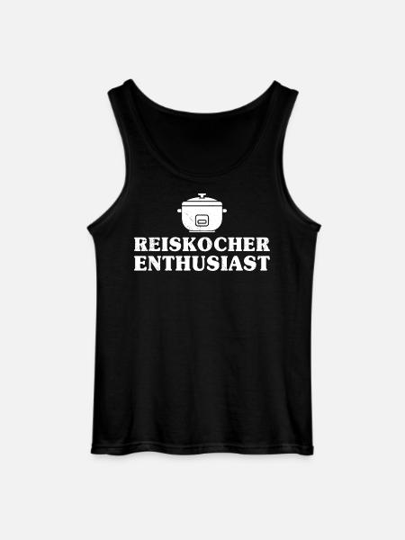 Cooking Rice Cooker ENTHUSIAST Fun - Gildan Men’s Tank Top - black
