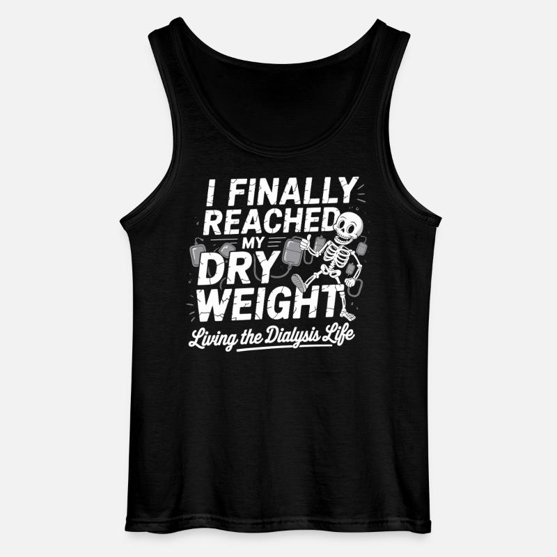 Endlich Trockengewicht Erreicht - Gildan Männer Tank Top - Schwarz