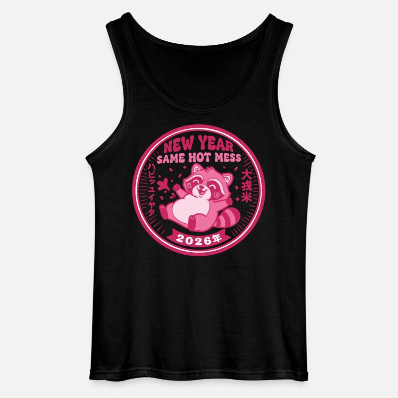 Neujahr Same Hot Mess 2026 Feier - Gildan Männer Tank Top - Schwarz