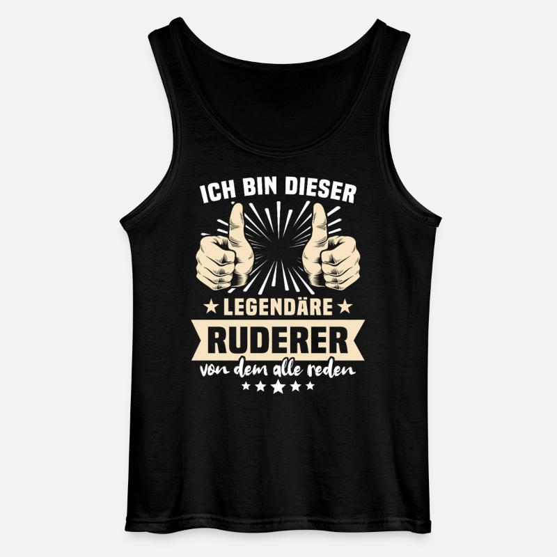 Ruderer Sprüche - Gildan Männer Tank Top - Schwarz