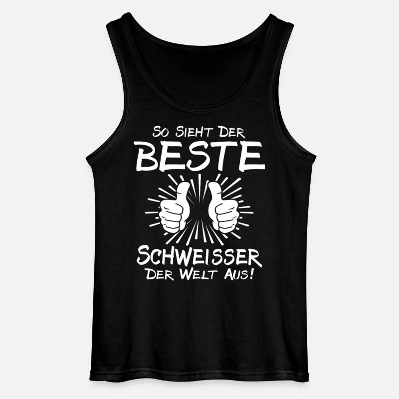 Bester Schweisser - Gildan Männer Tank Top - Schwarz