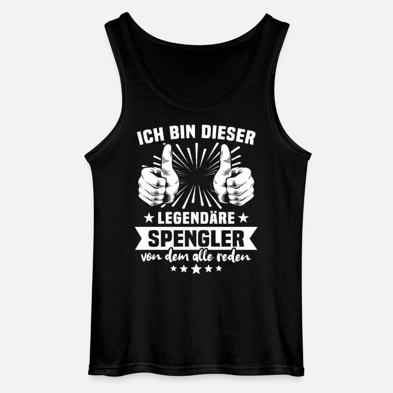 Spengler Legende - Gildan Männer Tank Top - Schwarz