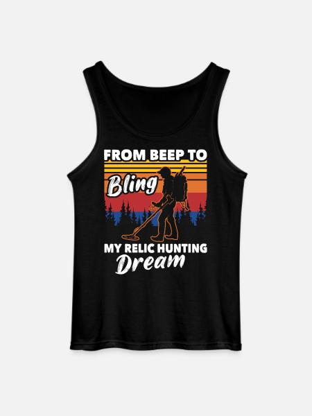 Metal Detector Relics Search - Gildan Men’s Tank Top - black