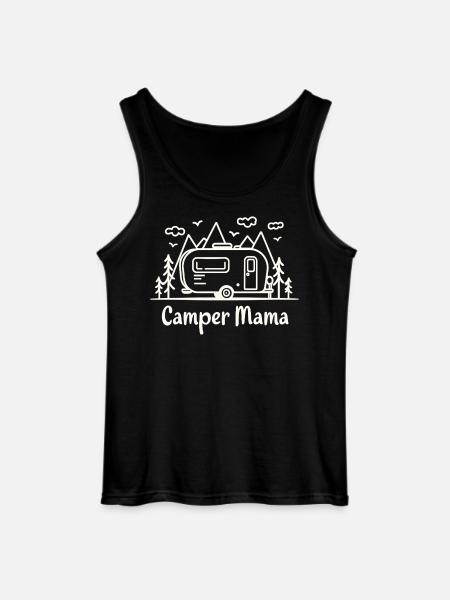 Camper Mama Abenteuer Berge Campingbus - Gildan Männer Tank Top - Schwarz