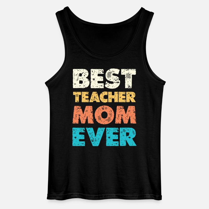 Best Teacher Mom Ever - Gildan Männer Tank Top - Schwarz