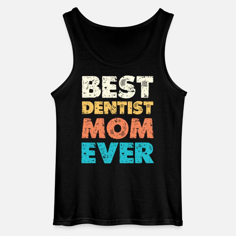 Beste Zahnärztin Mama - Gildan Männer Tank Top - Schwarz