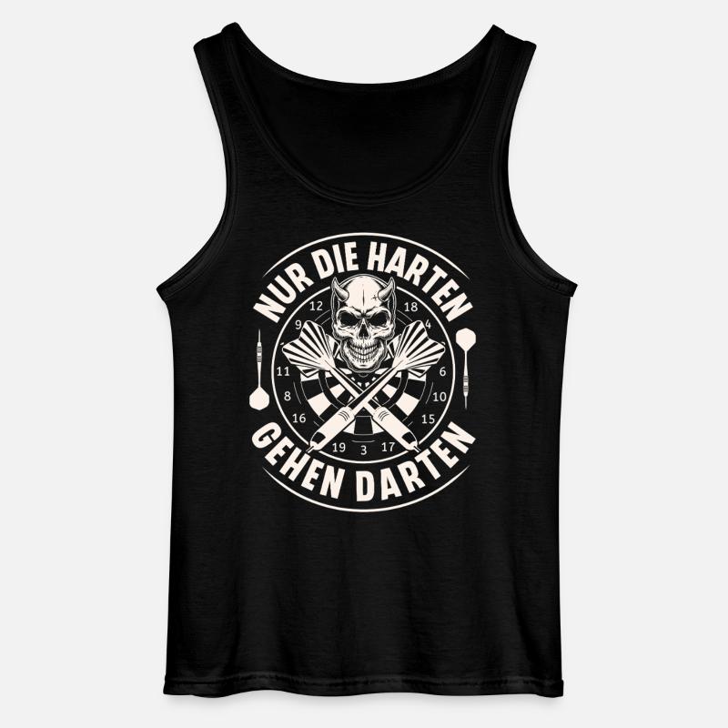 Darts - Gildan Männer Tank Top - Schwarz