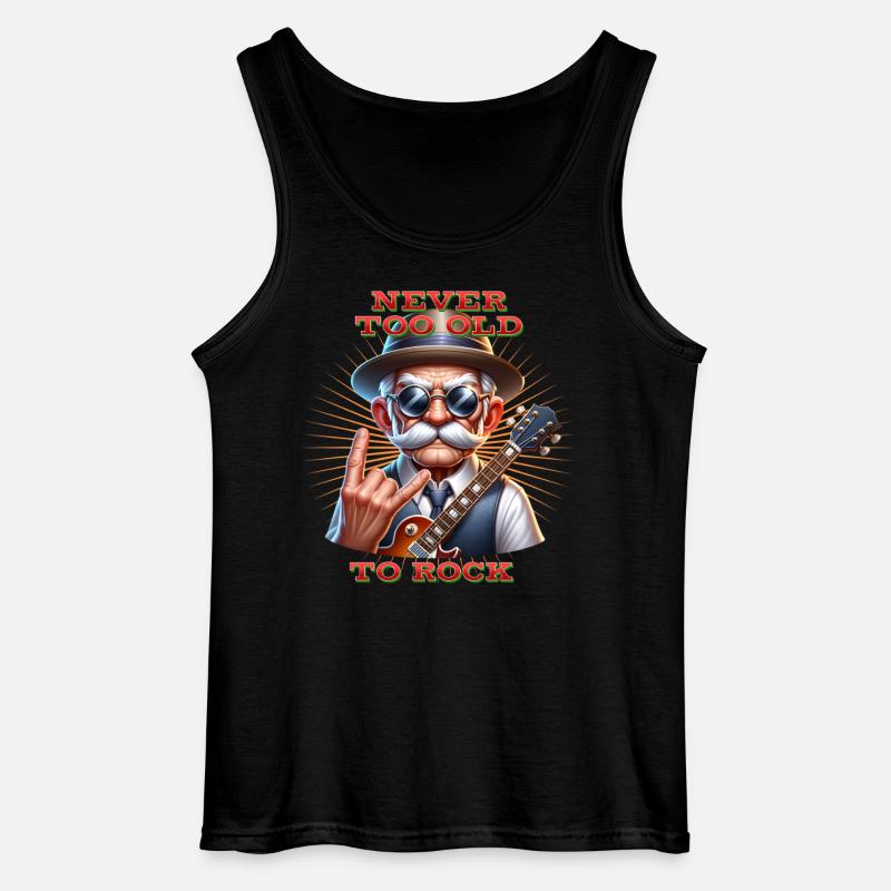 Papa_Rock_N_Roll - Gildan Männer Tank Top - Schwarz