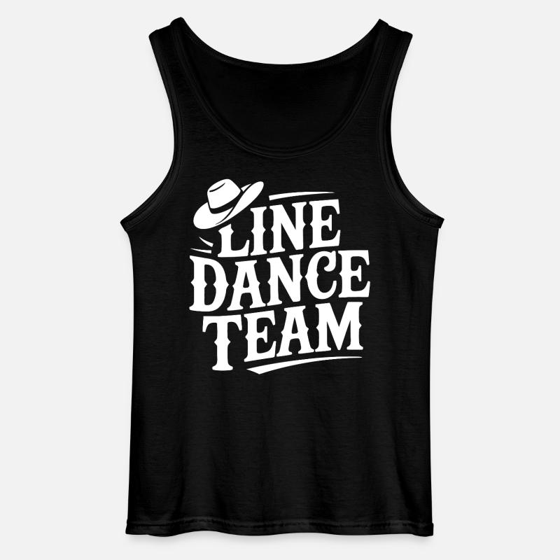 Line Dance Team Logo - Gildan Männer Tank Top - Schwarz