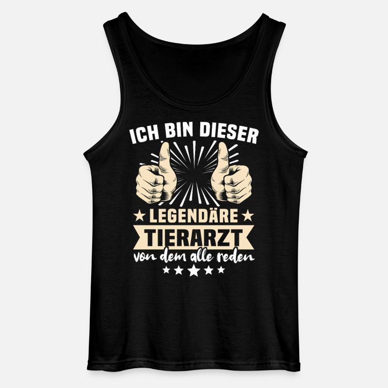 Tierarzt Sprüche - Gildan Männer Tank Top - Schwarz