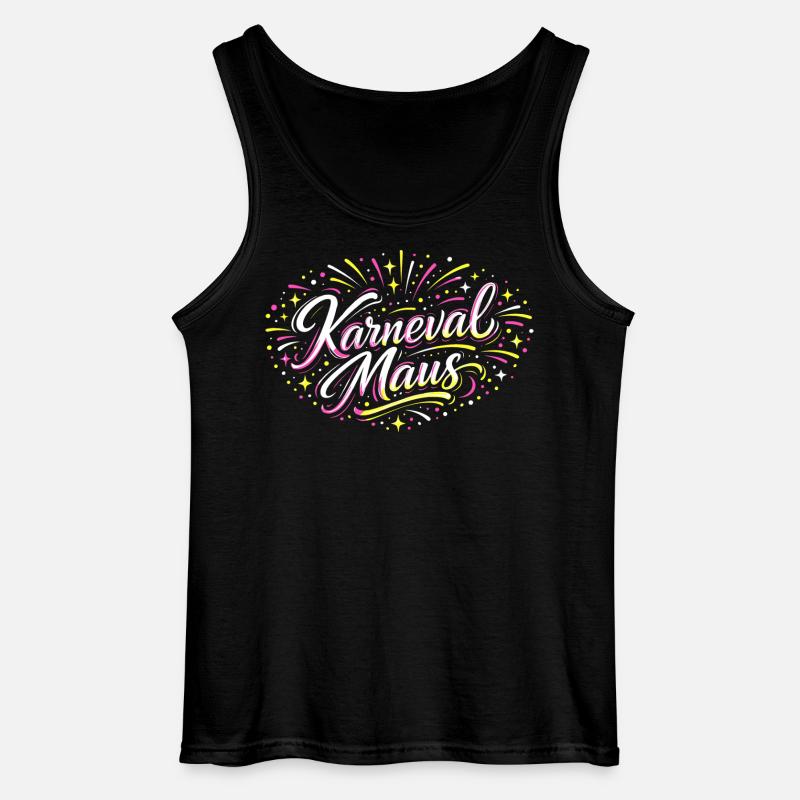 Kölner Karnevalsmaus Alaaf Lustig Fasching Geschen - Gildan Männer Tank Top - Schwarz