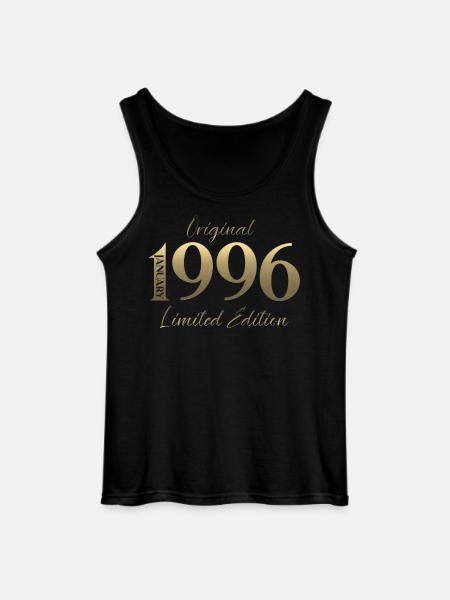 30th Birthday Original January 1996 - Gildan Men’s Tank Top - black