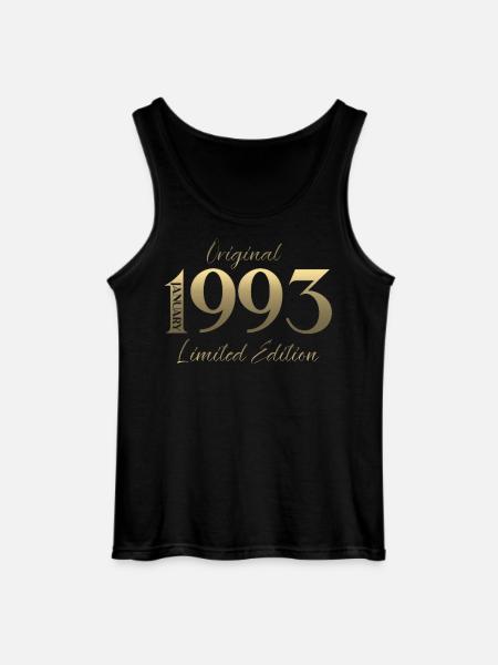 33rd Birthday Original January 1993 - Gildan Men’s Tank Top - black
